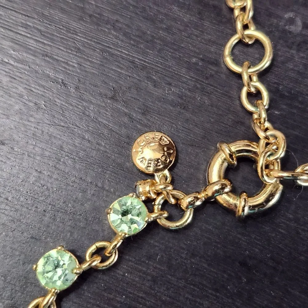 J Crew Vibrant Green Vintage Style Necklace